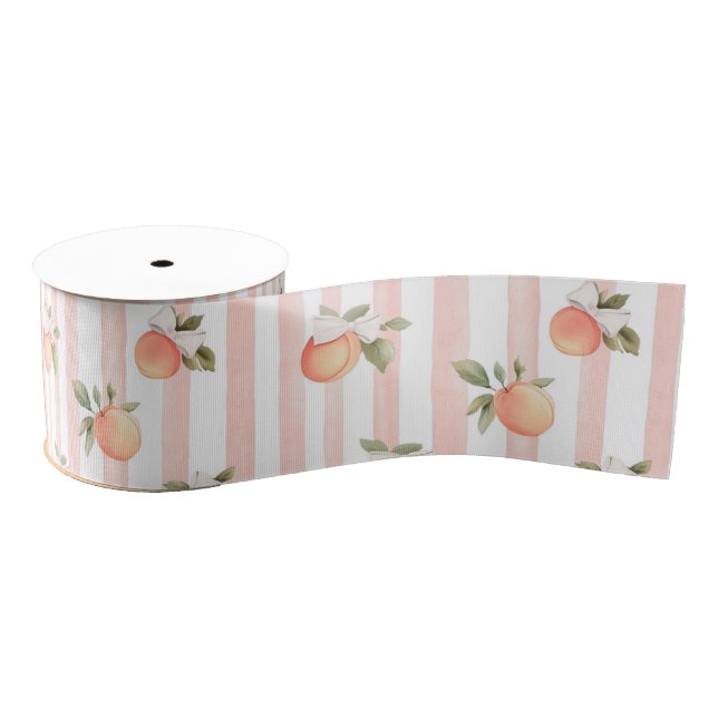 Ruban Gros-grain Peach Baby Shower Gift (Bobine)
