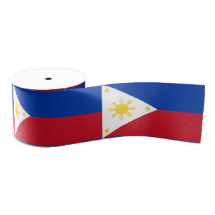 Ruban Gros-grain Philippine Flag & Philippines, vacances/sports