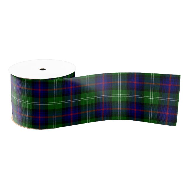 Ruban Gros-grain plaid bleu vert de tartan du sud (Bobine)