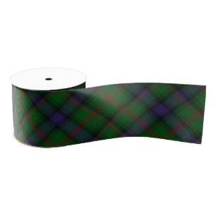 Ruban Gros-grain Plaid bleu vert tartan Park