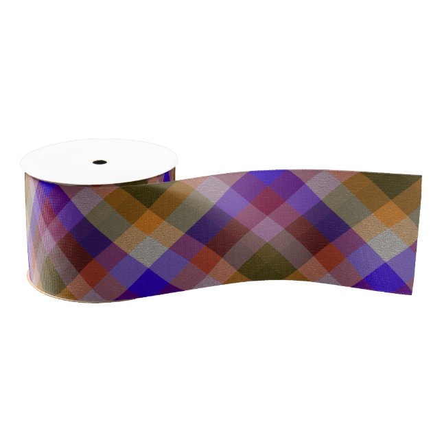 Ruban Gros-grain  Plaid Décoratif (Bobine)