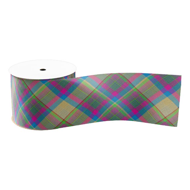 Ruban Gros-grain  Plaid Décoratif (Bobine)