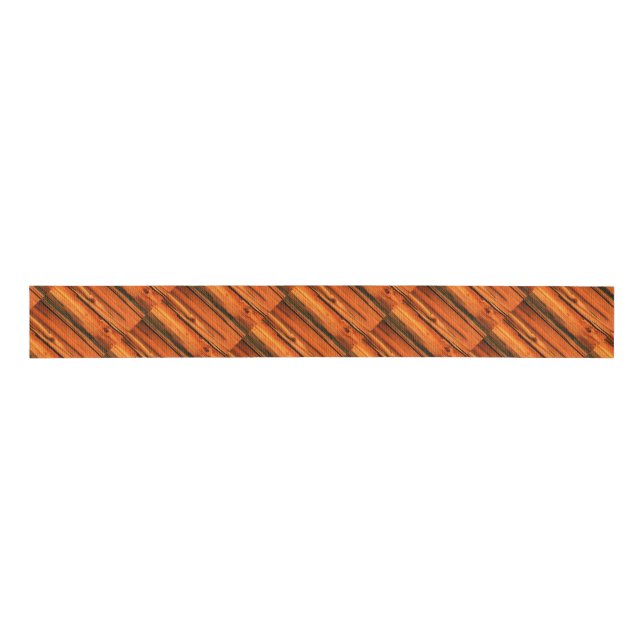 Ruban Gros-grain planches de pin rustique diagonale (Devant)
