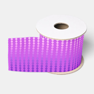 Ruban Gros-grain Points de satin, violet et orchidée