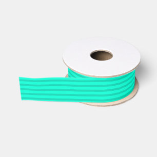 Ruban Gros-grain Rayures Vert Sauge