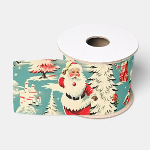 Ruban Gros-grain Retro Santa Wonderland 2