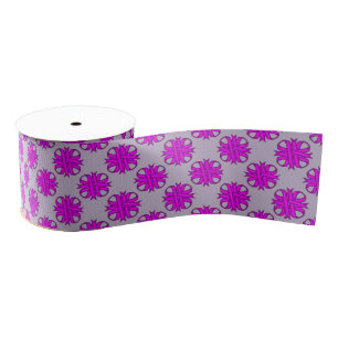 Ruban Gros-grain Ribbon de Clover violet par Kenneth Yoncich