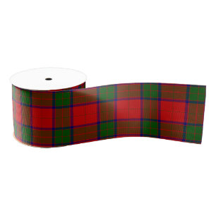 Ruban Gros-grain Robertson tartson rouge vert plaid
