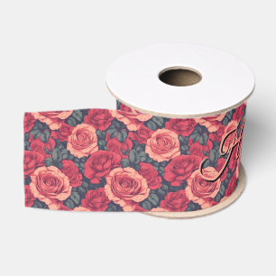 Ruban Gros-grain Rose Classieuse Fleur Son Anniversaire