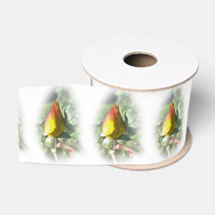 Ruban Gros-grain rose jaune
