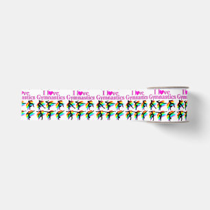 RUBAN GROS-GRAIN ROSE PLANCHE J'AIME LA CONCEPTION DE GYMNASTICS