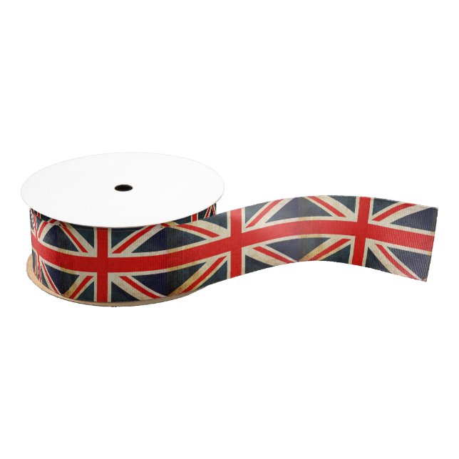 Ruban Gros-grain Ruban BRITANNIQUE de coutume d'Union Jack de (Bobine)