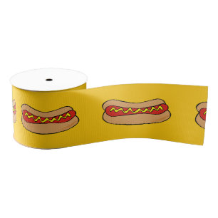 Ruban Gros-grain ruban de hot-dogs