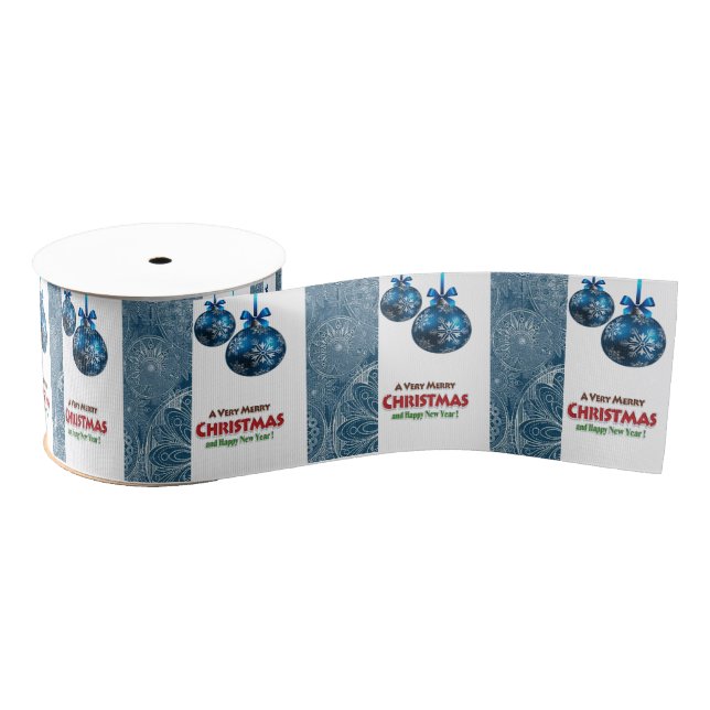 Ruban Gros-grain Ruban décoratif de Noël, Joyeux Noël (Bobine)