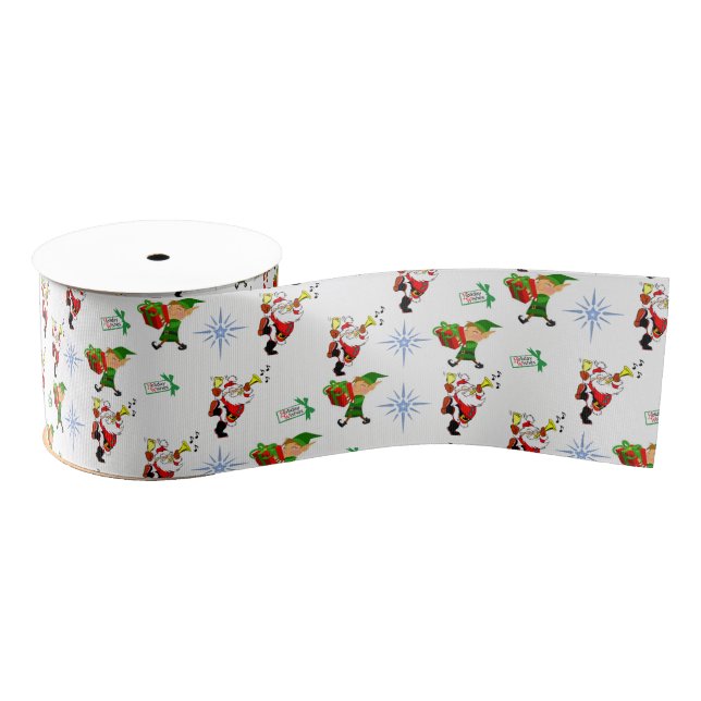 Ruban Gros-grain ruban décoratif noël (Bobine)