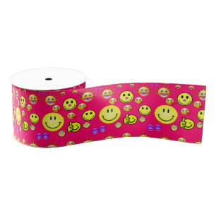 Ruban Gros-grain ruban décoratif sourit