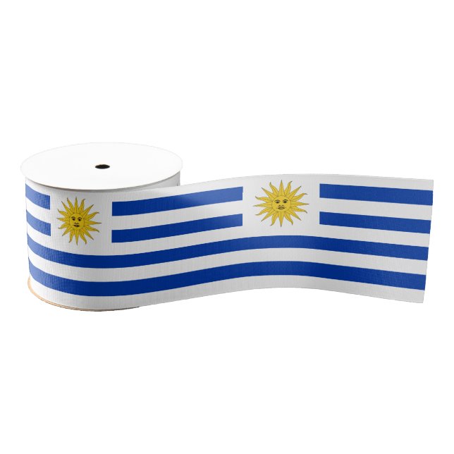Ruban Gros-grain Ruban du drapeau uruguayen, patriotes uruguayens/s (Bobine)