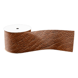 Ruban Gros-grain Ruban en cuir Brown de texture