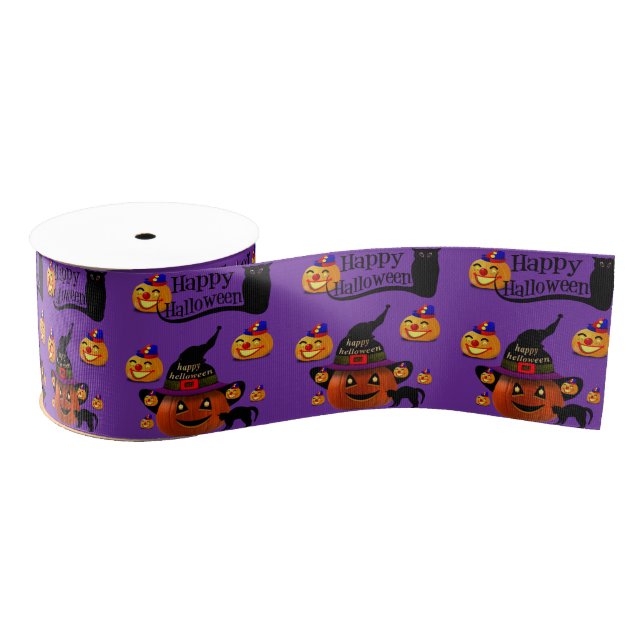 Ruban Gros-grain Ruban Halloween (Bobine)