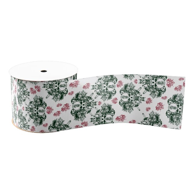 Ruban Gros-grain Ruban rouge et vert d'O'Kane (Bobine)