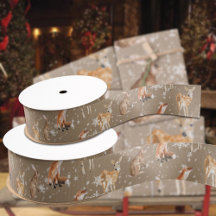 Rustique Kraft Élégant Snowy Animaux d'hiver
