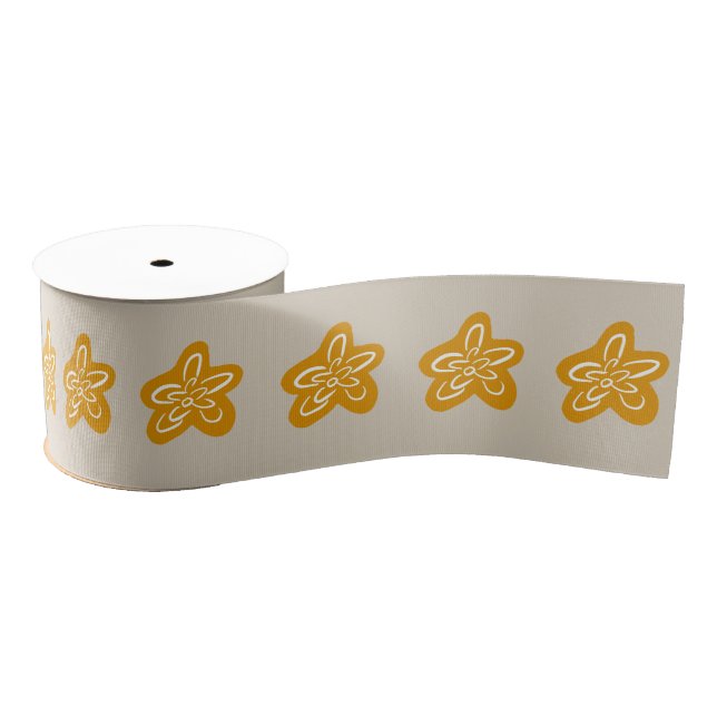 Ruban Gros-grain Sandy Cream Princess Fleurs Anniversaire (Bobine)