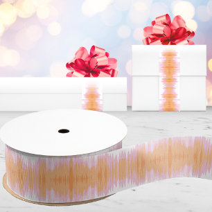 Ruban Gros-grain Shimmer Ikat en rose et orange