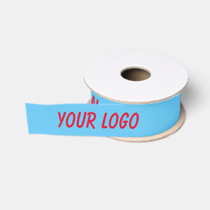Ruban Gros-grain simple minimum ajouter votre texte nom monogramme