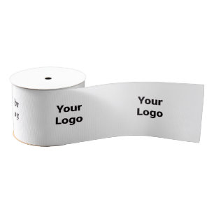 Ruban Gros-grain simple minimum ajouter votre texte nom monogramme