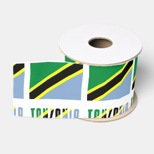 Ruban Gros-grain Tanzanie Drapeau Tanzanien