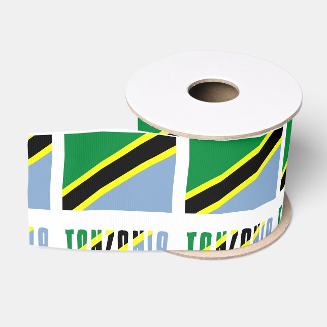 Ruban Gros-grain Tanzanie Drapeau Tanzanien (Bobine)