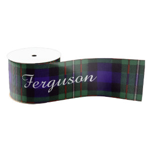 Ruban Gros-grain Tartan d'écossais de plaid de clan de Ferguson