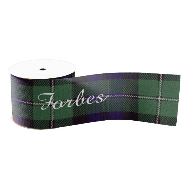 Ruban Gros-grain tartan d'écossais de plaid de clan de fForbes (Bobine)