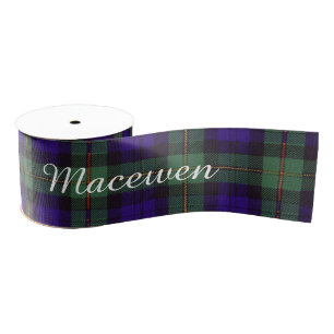 Ruban Gros-grain Tartan d'écossais de plaid de clan de Macewen