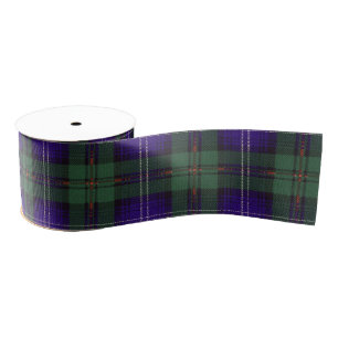 Ruban Gros-grain Tartan d'écossais de plaid de clan d'Urquhart