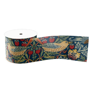 Ruban Gros-grain Thief de fraises par William Morris
