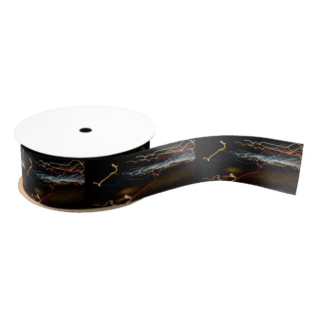 Ruban Gros-grain tireur noir (Bobine)
