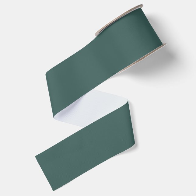 Ruban Gros-grain Turquoise gris uni (Dos)