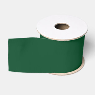 Ruban Gros-grain Vert forêt festif Noël couleur unie
