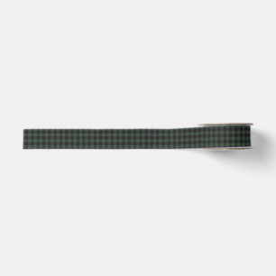 Ruban Gros-grain Vert forêt noir plaid buffalo à carreaux de Noël