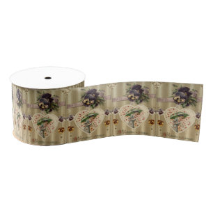 Ruban Gros-grain Vidéo Vintage Valentine Lady Victorale