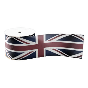 Ruban Gros-grain Vintage British Flag & Royaume-Uni /sports UK