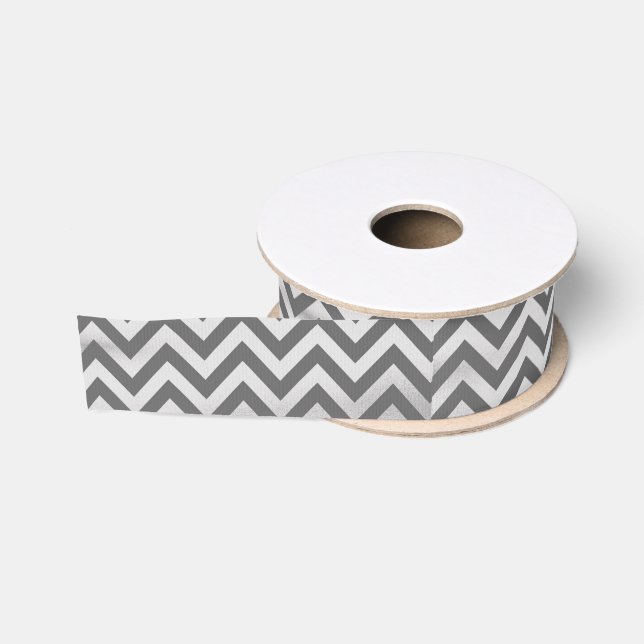 Ruban Gros-grain Zag zig de tableau noir (Bobine)