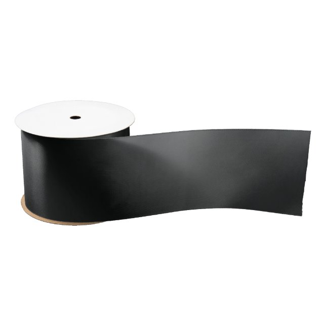 Ruban noir soyeux en satin (Bobine)