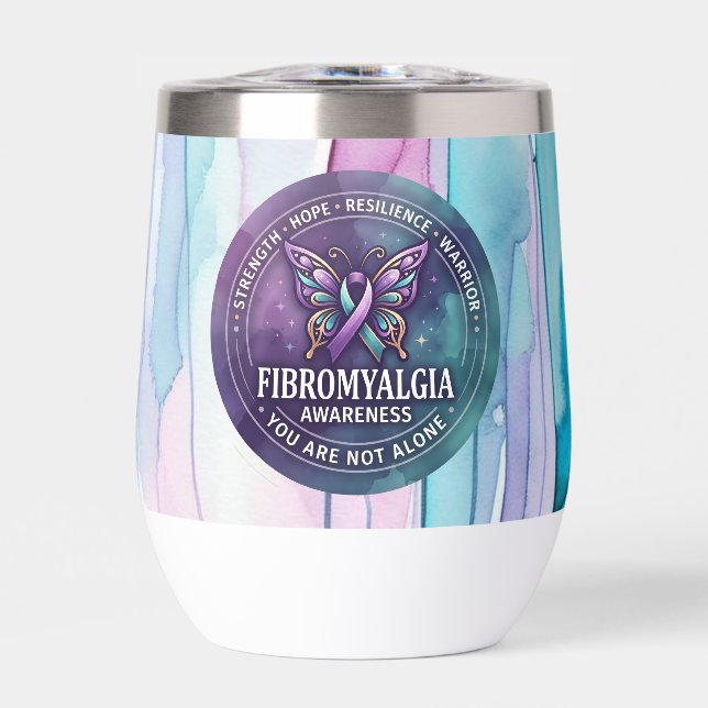 Ruban Papillon de Sensibilisation à la Fibromyalgi (Avant)