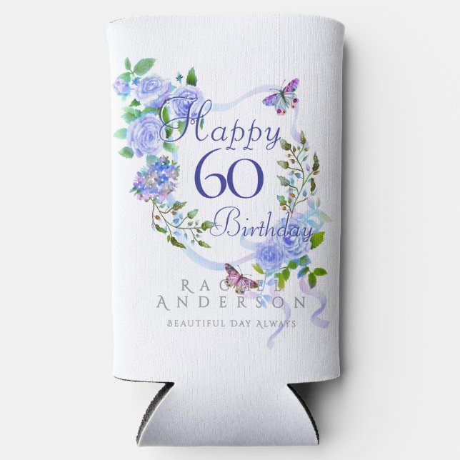 Ruban Rose Bleu Glacière 60e Anniversaire (Recto)