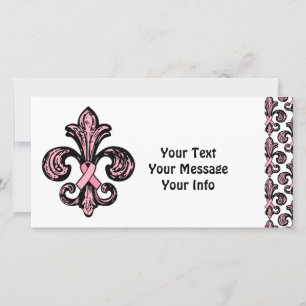Ruban rose Fleur de lis