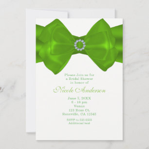 Ruban vert citron et diamants Elegance Invitations