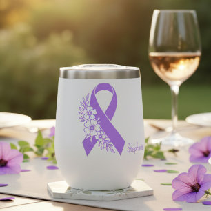 Ruban Violet Personnalisé de Sensibilisation à l'É