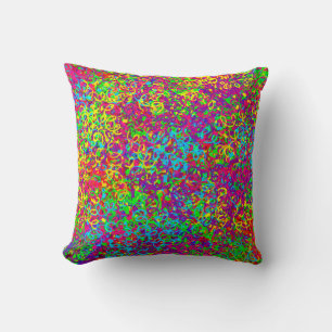 Rubans bouclés (ckc) oreiller à lancer Carré